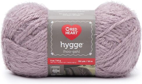 Red Heart Hygge Pearl Yarn - 3 Pack of 227g/8oz - Acrylic Nylon Blend - 5 Bulky - 212 Yards - Knitting/Crochet in Kuwait