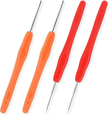 KALIONE 4 Packs Dreadlock Tools Crochet Hooks for Hair 0.5mm 0.75mm Dreadlock Crochet Needle Tools Crochet Hooks Needle for Dreads Braid Craft in Saudi Arabia