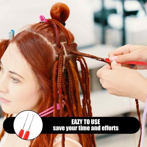 KALIONE 4 Packs Dreadlock Tools Crochet Hooks for Hair 0.5mm 0.75mm Dreadlock Crochet Needle Tools Crochet Hooks Needle for Dreads Braid Craft in Saudi Arabia