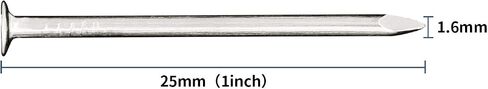 500pcs Hardware Nails, 1 Inch Nickel Plated Hanging Nails, Wall Nails for Picture Hanging, Wood Nails, Wire Nails, Small Nails (1 in) in Saudi Arabia