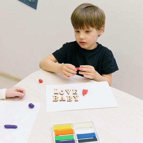 Tofficu 100 Pieces Wooden Letters, Mini Unfinished Wood Wood Alphabet Letters, Small Wooden Letters for Diy Craft, Educational Toy, Natural Wood Alphabe 0.59 inch for Scrapbooking, Home Decor in Kuwait