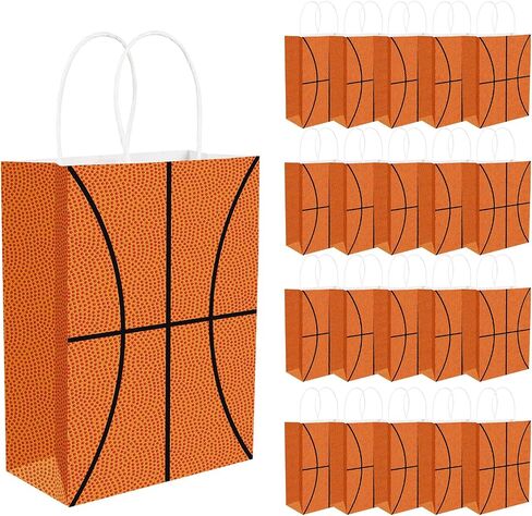WYTAOHZL 20 Pcs Football Gift Bags with Handles Football Party Bags Football Goodie Bags for Sports Theme Birthday Party Football Snack Bags for Team Football Birthday Party Favors Supplies in Saudi Arabia