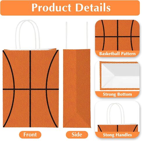 WYTAOHZL 20 Pcs Football Gift Bags with Handles Football Party Bags Football Goodie Bags for Sports Theme Birthday Party Football Snack Bags for Team Football Birthday Party Favors Supplies in Saudi Arabia