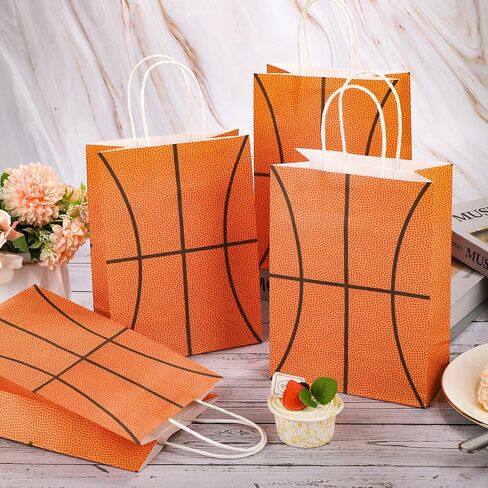 WYTAOHZL 20 Pcs Football Gift Bags with Handles Football Party Bags Football Goodie Bags for Sports Theme Birthday Party Football Snack Bags for Team Football Birthday Party Favors Supplies in Saudi Arabia