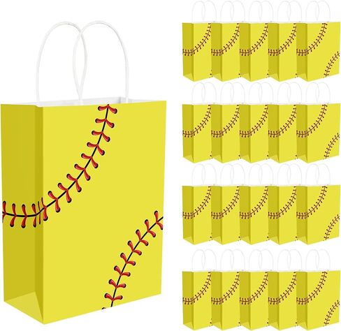 WYTAOHZL 20 Pcs Football Gift Bags with Handles Football Party Bags Football Goodie Bags for Sports Theme Birthday Party Football Snack Bags for Team Football Birthday Party Favors Supplies in Saudi Arabia