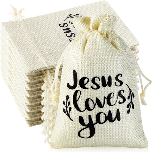 Supervitae 30 PCS Wildflower Burlap Gift With Compantring 4 × 6 بوصة الربيع الصيفية لحفل الأزهار لصالح التغليف حقائب المجوهرات الصغيرة للنساء عيد الأم الحزب الاستحمام in Kuwait