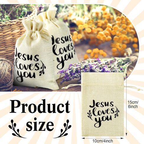 Supervitae 30 PCS Wildflower Burlap Gift With Compantring 4 × 6 بوصة الربيع الصيفية لحفل الأزهار لصالح التغليف حقائب المجوهرات الصغيرة للنساء عيد الأم الحزب الاستحمام in Kuwait