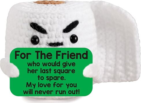 Gag Birthday Friendship Gifts for Women Best Friend Easter Basket Stuffers, Funny Small Handmade Knitted Crochet Unique Birthday Gifts Ideas for Her Him, Bestie BFF Female Friend Christmas Cute Stuff in Saudi Arabia