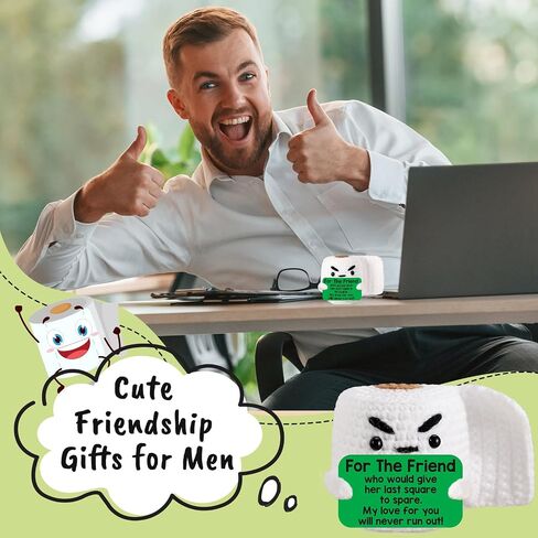Gag Birthday Friendship Gifts for Women Best Friend Easter Basket Stuffers, Funny Small Handmade Knitted Crochet Unique Birthday Gifts Ideas for Her Him, Bestie BFF Female Friend Christmas Cute Stuff in Saudi Arabia