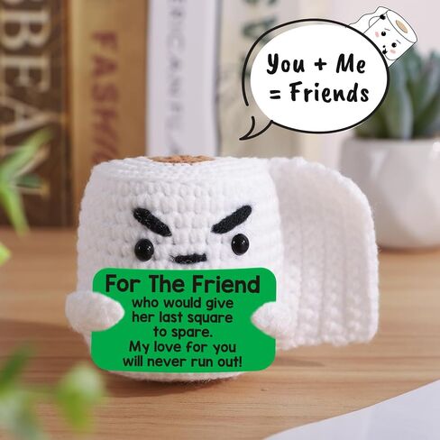 Gag Birthday Friendship Gifts for Women Best Friend Easter Basket Stuffers, Funny Small Handmade Knitted Crochet Unique Birthday Gifts Ideas for Her Him, Bestie BFF Female Friend Christmas Cute Stuff in Saudi Arabia