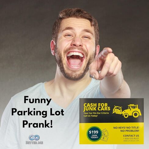 أفضل لي نشتري بطاقات مزحة للسيارات غير المرغوب فيها - هدايا مضحكة مجموعة النكات العملية ، ومزحة الزجاج الأمامي للسيارات ، حزمة من 20 بطاقة in Kuwait