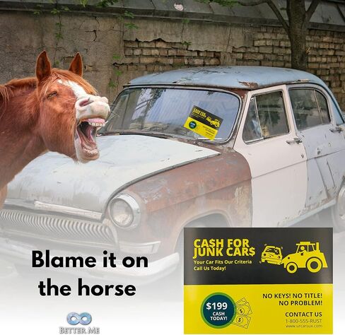 أفضل لي نشتري بطاقات مزحة للسيارات غير المرغوب فيها - هدايا مضحكة مجموعة النكات العملية ، ومزحة الزجاج الأمامي للسيارات ، حزمة من 20 بطاقة in Kuwait