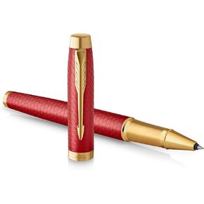 باركر IM Rollerball Pen | الفولاذ المقاوم للصدأ مع تقليم الكروم | نقطة رائعة مع ملء الحبر الأسود | صندوق الهدايا