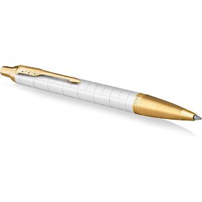 باركر IM Rollerball Pen | الفولاذ المقاوم للصدأ مع تقليم الكروم | نقطة رائعة مع ملء الحبر الأسود | صندوق الهدايا in Kuwait