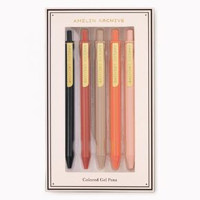 Colored Gel Pens, 5-Count Pack of Pens, Plastic Pens with Assorted Ink Colors, Florale in Saudi Arabia