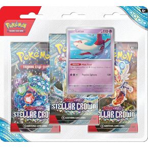 Pokemon TCG: Scarlet & Violet—Stellar Crown Three-Booster Blister Latias