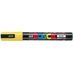 Uni Posca Aqueous character in PC-5M Yellow