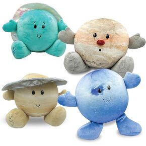 Celestial Buddies Gas & Ice Giants 4 Piece Bundle Jupiter Saturn Uranus Neptune Science Astronomy Space Solar System Educational Plush Planet Toys