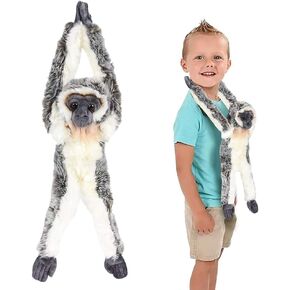 ArtCreativity Hanging Vervet Monkey Plush Toy, 17.5 Inch Stuffed Monkey with Realistic Design, Soft and Huggable, Cute Nursery Decor, Best Birthday Gift for Boys and Girls