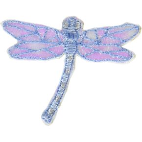 Simplicity 19320100103 Dragonfly Iron On Applique Patch for Clothes, Backpacks, and Accessories, 2.25" W x 1.75" L