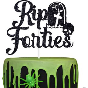 Rip Twenties Cake Topper, Rip to My 20s/Death to My Youth, Funeral 30th Birthday Party Decorations