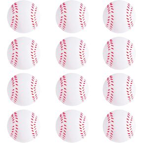 Super Z Outlet Mini Foam Sports Balls for Kids Adults Mini Baseball Football Basketball Cootcer Luccer Bulk Toy Game Decoration (Soccer) - Pack of 12