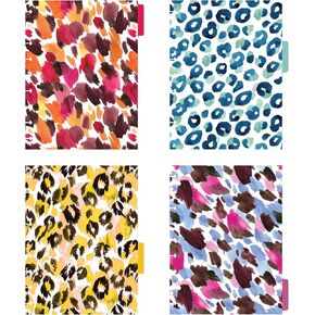 Avery Planner Dividers for Happy Planner 9-disc Classic Size Planners, 4-Tab Set, Flirty Animal Prints Design, 1 Set (25481)