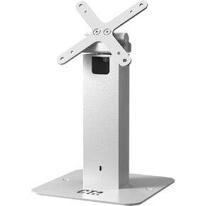 Sleek Tabletop VESA Stand – CTA 360-Degrees Rotating Sleek Desk Mount with Universal VESA Mount & Heavy-Duty Steel for Tablets, Holders, Enclosures & Displays Up to 11 lbs. - White - (ADD-RSDMW)