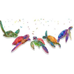 Turtle Under The Sea Birthday Banner Cute Watercolor Turtles Party Supplies Baby Shower | Birthday Decorations for Watercolor Sea Animals