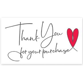 Easykart 120 Thank You For Your Purchase Cards | 300 Gsm Thick Board | Business Card sized | Highly Recommended For Small Business Owners (1 PACK)