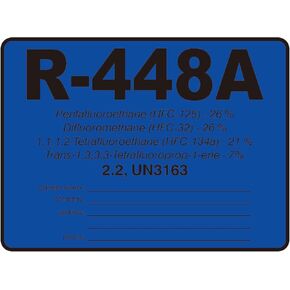 R448A HVAC/R LABLS R-448A STRIGERANT ID ملصقات العلامة CERIFICY معرف 20 حزمة