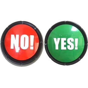 YES NO Button, No Button with Sound Yes Button for Desk Party Games Tools Holiday Supplies