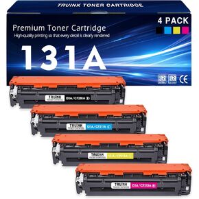 131A Toner Cartridge 4-Pack Replacement for HP 131A 131X | CF210A CF211A CF212A CF213A Toner Compatible with HP Pro 200 Color M251nw M251n MFP M276nw M276n Printer Ink.(Black, Cyan, Magenta, Yellow)