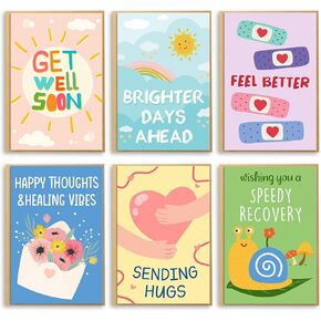 Funny Get Well Soon Cards With Envelopes, Set of 24, Cute Get Well Soon Cards & Gifts for Men Women, Feel Better Greeting Cards Assortment
