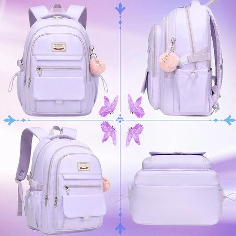 Laptop Backpack 15.6 Inch College Backpacks for Women, School Backpack for Girls,Students Aesthetic Anti Theft Travel Daypack Large Bookbags Middle High School Back Pack(Beige) in Saudi Arabia