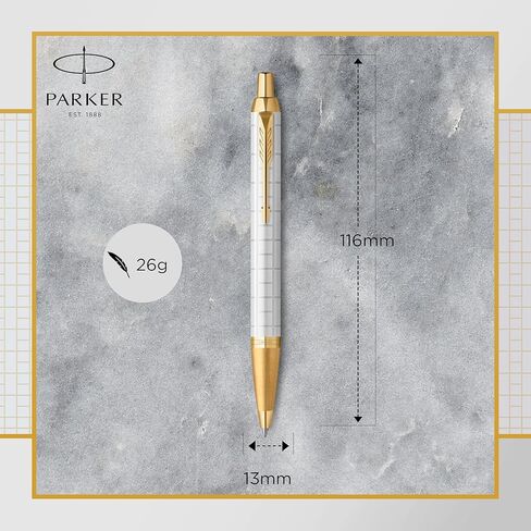 Parker IM Rollerball Pen | Stainless Steel with Chrome Trim | Fine Point with Black Ink Refill | Gift Box in Kuwait