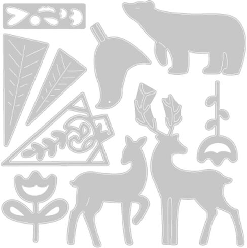 Sizzix, Christmas Elements, Thinlits Die Set , 10 Pack, Multiple Sizes, us:one in Saudi Arabia