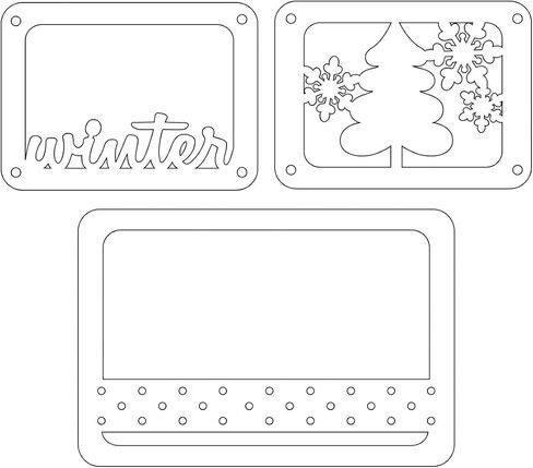 Sizzix, Christmas Elements, Thinlits Die Set , 10 Pack, Multiple Sizes, us:one in Saudi Arabia