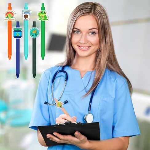 24 Pcs Funny Nurse Pens Funny Novelty Gel Ink Pens Emotional Support Appreciation Gifts Bulk Motivational Gifts for Women Men Doctors Medical Assistants Teacher Coworker(Classic) in Kuwait
