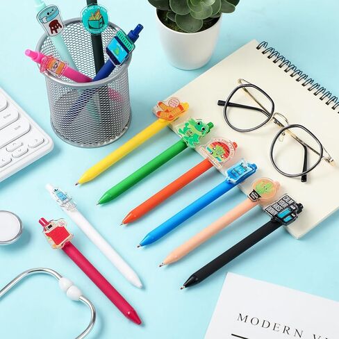 24 Pcs Funny Nurse Pens Funny Novelty Gel Ink Pens Emotional Support Appreciation Gifts Bulk Motivational Gifts for Women Men Doctors Medical Assistants Teacher Coworker(Classic) in Kuwait