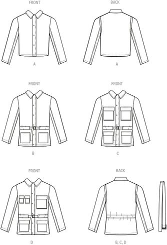 McCall's Men's Collared Jacket Sewing Pattern Kit, Design Code M8371, Sizes 34-36-38-40-42 in Kuwait