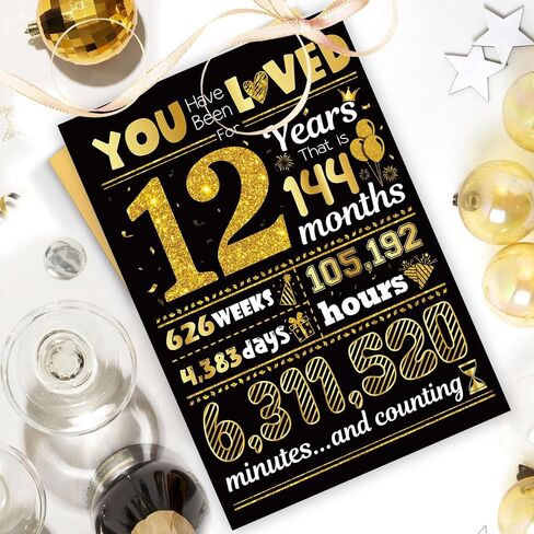 12th Birthday Card, TSVATE Gift For 12 Year Old Boy, 12th Birthday Decorations For Boys 12 Birthday Card For Son, Girls, Grandson, Nephew, Daughter, Brother, 12th Birthday Gifts for or Teen Girls 12 Bday in Saudi Arabia