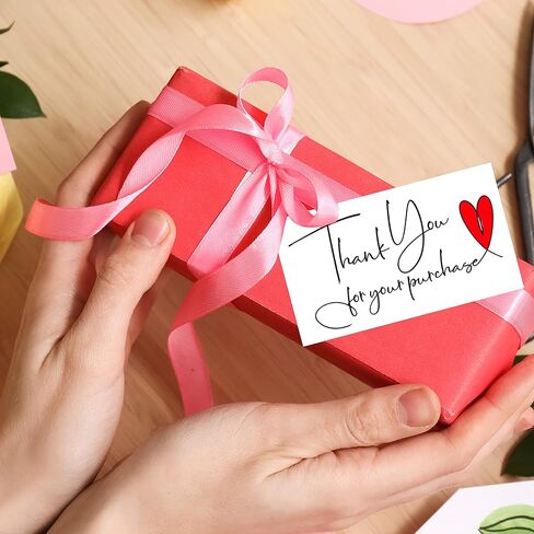 Easykart 120 Thank You For Your Purchase Cards | 300 Gsm Thick Board | Business Card sized | Highly Recommended For Small Business Owners (1 PACK) in Kuwait