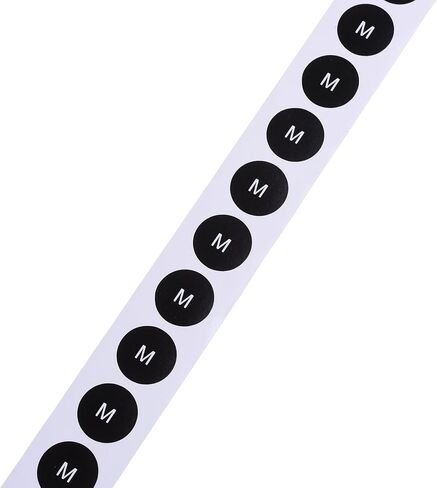 COSMOS Round Clothing Size Stickers Adhesive Labels, 500 Pcs ((M) Label) in Kuwait