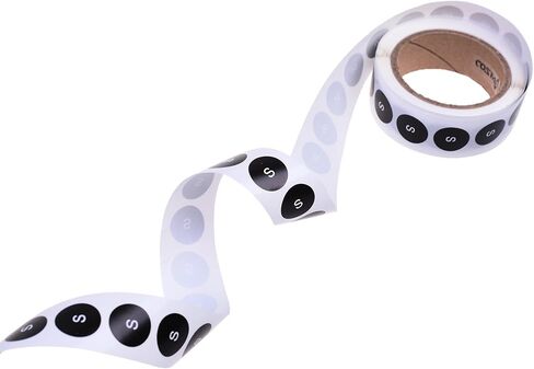 COSMOS Round Clothing Size Stickers Adhesive Labels, 500 Pcs ((M) Label) in Kuwait