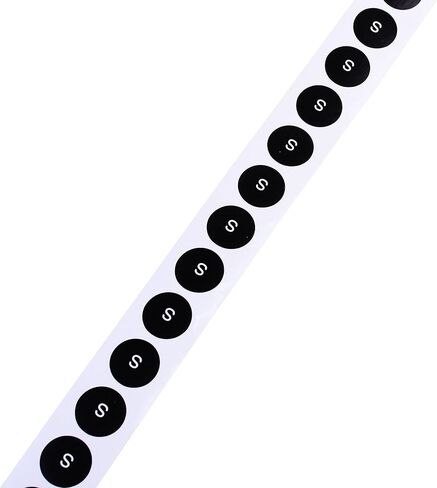 COSMOS Round Clothing Size Stickers Adhesive Labels, 500 Pcs ((M) Label) in Kuwait
