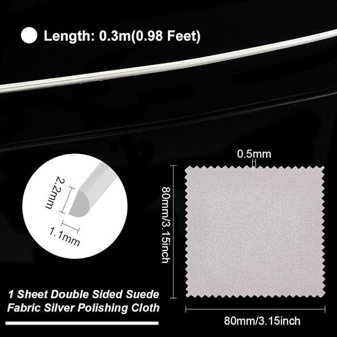 BENECREAT 16.4 Feet 999 Sterling Silver Wire, 32 Gauge Round Craft Wire Roll for Wire Wrap Jewelry Making, Spool Project, Bracelets and Earrings in Saudi Arabia