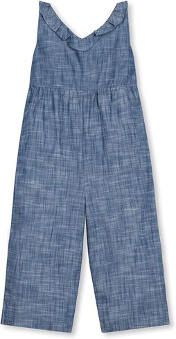 Hope & Henry Girls' Bow Front Wide Leg Jumpsuit in Kuwait