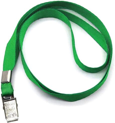 Lanyards with ID Holder 50 Pcs Clear Plastic Horizontal Waterproof Ziplock ID Nametag Holder Bulk Lanyard Clip Name Tag Badge Holder in Kuwait