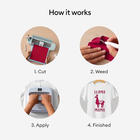 Cricut كل يوم الحديد ، الذهب ، 3 حزمة من لفات 2 قدم (12 "x24") نقل الحرارة فينيل للقمصان والقبعات والديكور والمزيد in Kuwait